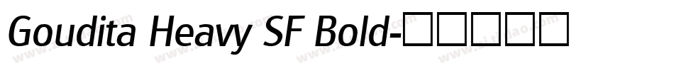 Goudita Heavy SF Bold字体转换